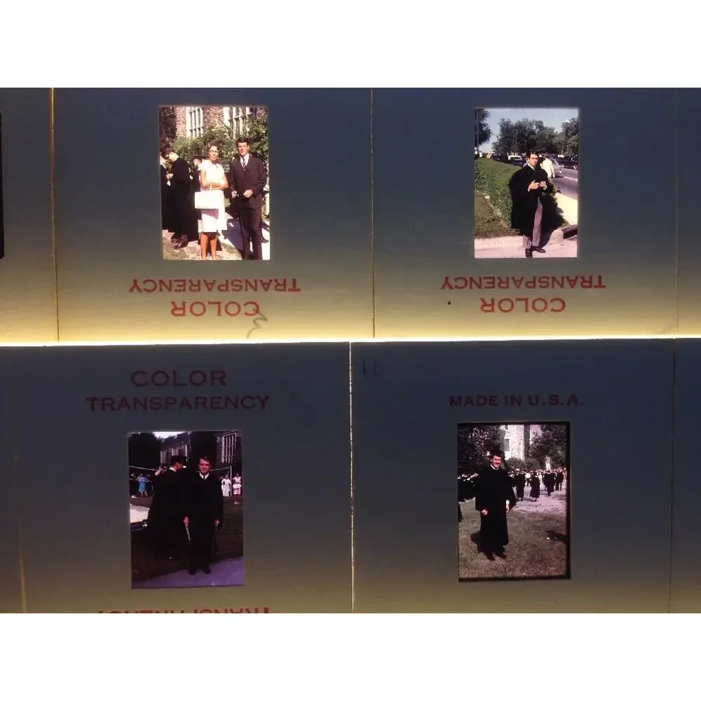 Lot 25 Vintage 1960s UVA University Virginia Graduation Photograph Color Slides